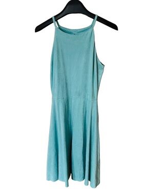 Design Lab Lord & Taylor Aqua Blue Sleeveless Sundress